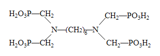 己二胺四甲叉膦酸（HDTMPA）结构式
