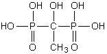 羟基乙叉二膦酸（HEDP）结构式
